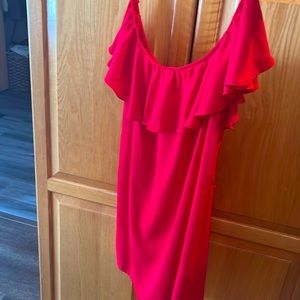 Red strapless cocktail dress NWT